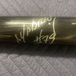 Autographed baseball Bat