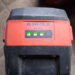 Hilti 36v 5.2 Ah Battery