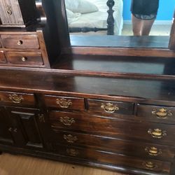 large solid wood dresser