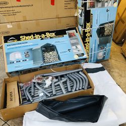 BRAND NEW ! SHED - IN -A BOX … 8 FT X 8 FT X 8 FT ! ONLY 2 LEFT…FULLY COMPLETE WITH ALL ACCESSORIES.