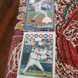 Atlanta Braves Tom Glavine Only Topps Baseball Cards Lot 