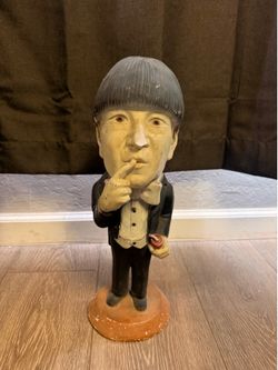 Vintage Three Stooges Moe Howard Chalkware Statue/Figurine