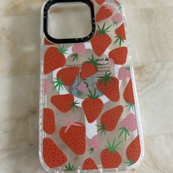 Strawberry Compact  iPhone 14 Pro Case magsafe