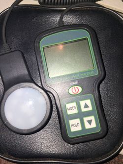 Quantum PAR/PPFD Grow Light Meter w/ Remote Sensor + Case - Tested