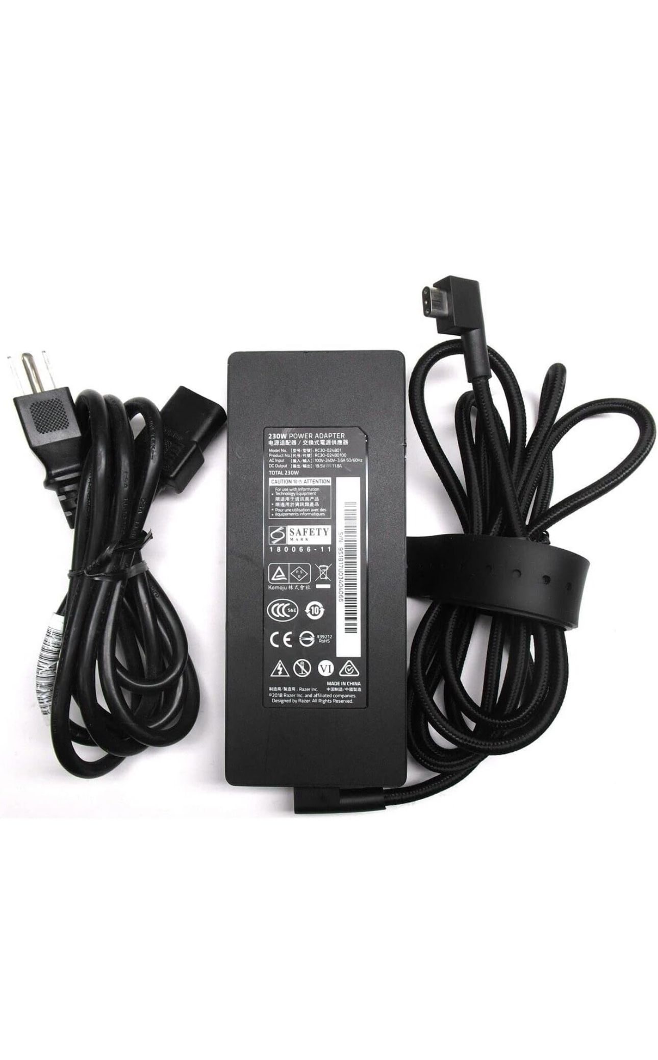 230W RC30-024801 Adapter Compatible for Razer 19.5v 11.8a Laptop AC Power Adapte