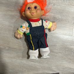 Vintage Troll Doll With Orange Hair