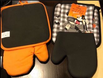 Mickey Mouse Oven Mitts And Kitchen Towel Sets $16 Each