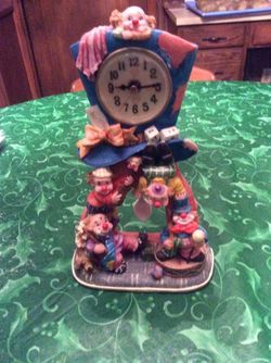 Clown Ceramic Clock