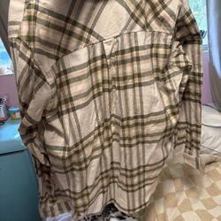 Plaid large shirt 