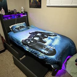 LED Twin Bed
