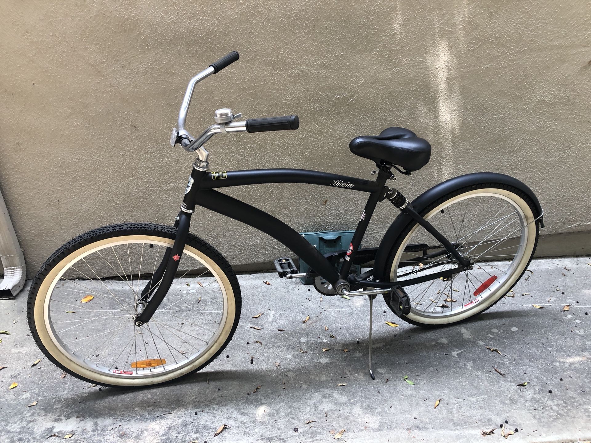 Infinity Lahaina- Beach Cruiser Bike - Matte Black - 26 in