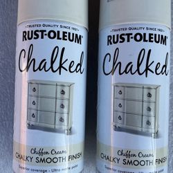 Two Cans Rustoleum Chalked Spray Paint