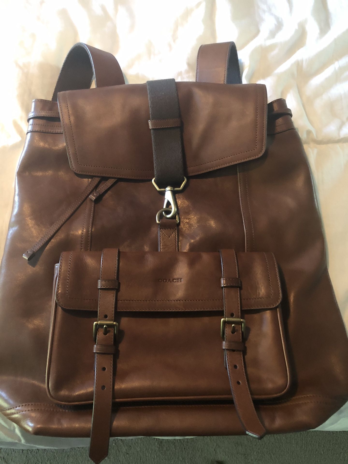 Coach Genuine Leather Backpack