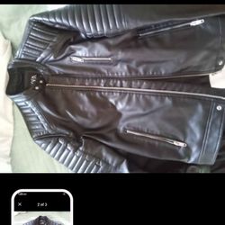 Black Leather ZARA Jacket