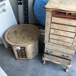 Vintage Jewelry Box And Table Make Offfer