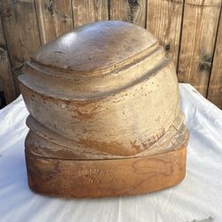 Vintage 5 Piece Puzzle Antique London Hat Block NY Wood Mold 15-22