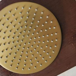 Faucet Rain Shower Head Brushed Gold, Stainless Steel Round Shower Head 12Inch, High Pressure Shower Head, Water Saving Shower Head, Adjustable