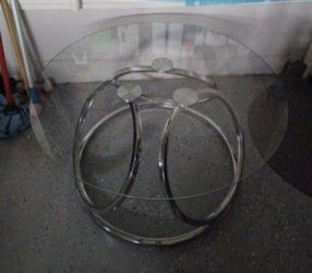 Silver Glass Coffee Table