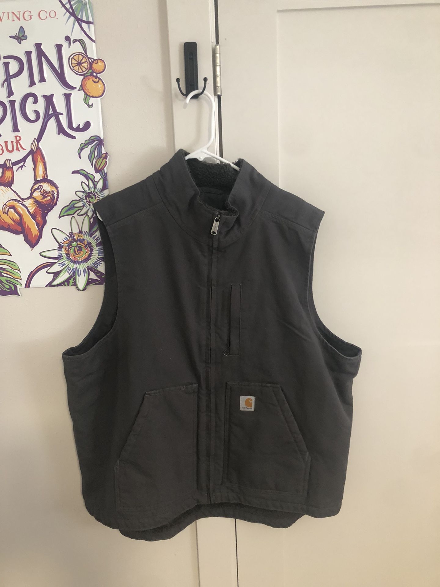 Carhartt Sherpa Lined Vest Grey 