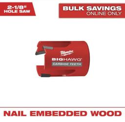 Milwaukee 2-1/8 in. Big Hawg Carbide Hole Saw