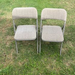 Vintage Samsonite Cushioned Folding Chairs 
