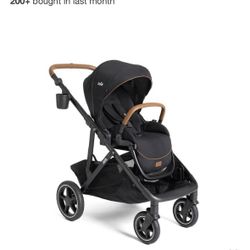Joie Chive Single to Double Stroller - Shale: Metal Frame, 27.3 Ibs, Full-Size, 8" Front 