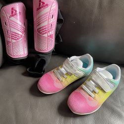 8t Soccer Cleats And Chin Guards 