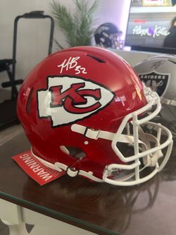 Chiefs full size authentic nfl helmet signed nick bolton