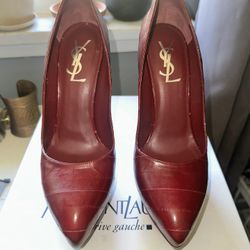 Red YSL Stilletos