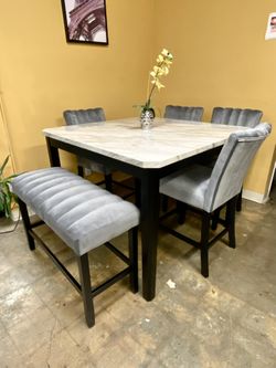 ✅$0 Down! Modern Counter Height Dining Set✅