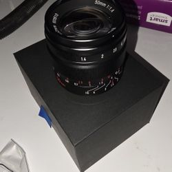 Brightin Star 50mm F1.4 Big Aperture APS-C Manual Focus Mirrorless Camera Lens