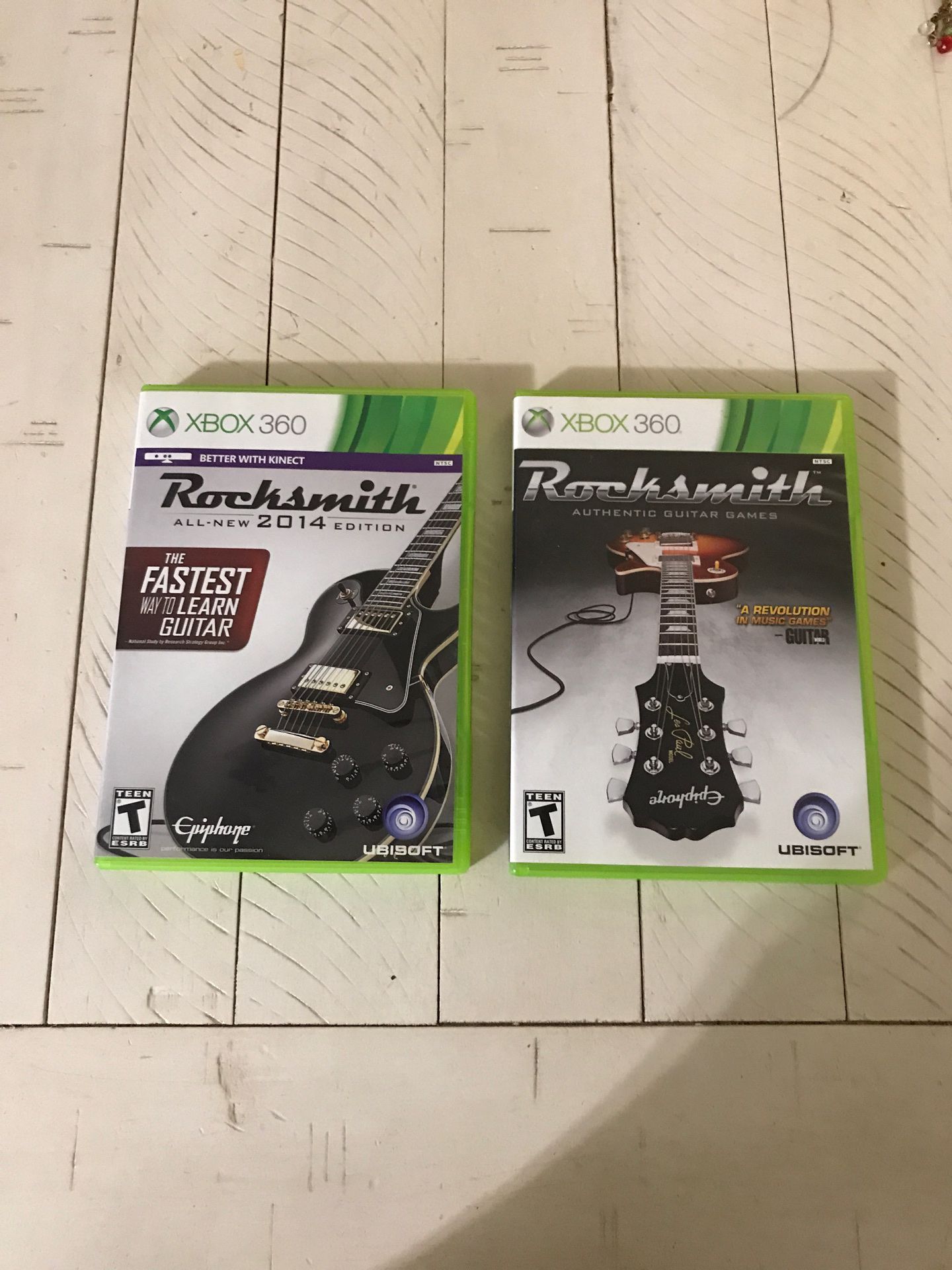 Rock smith Xbox 360 2 lot used games.