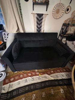 Black Mini Pullout Couch