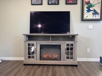 TV Stand with Fireplace