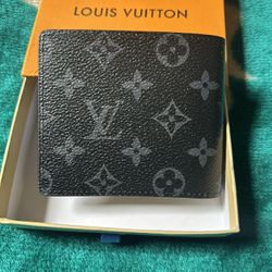 BLACK LV WALLET 