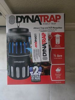 DynaTrap Insect Trap with 2 Extra UV Bulbs