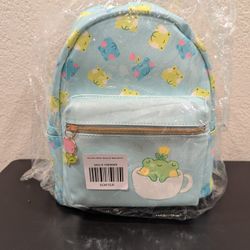 Frog & Tea Cup Mini Backpack By Arcasian NWT