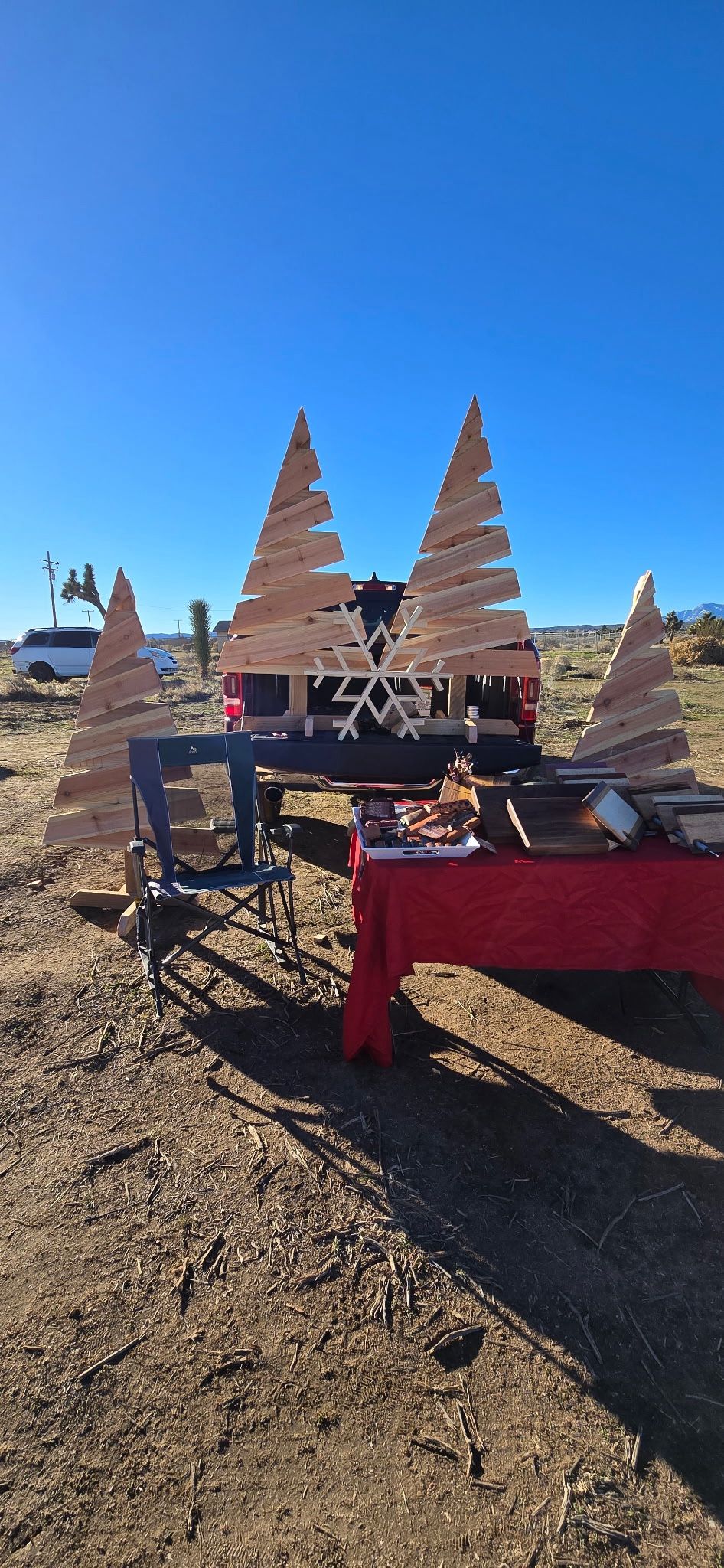 Cedar Christmas Trees & Snow Flake