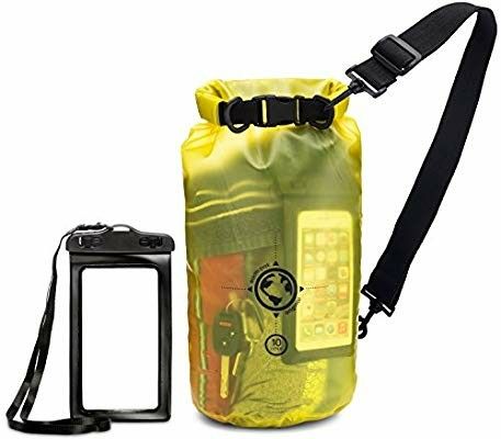 Waterproof Bag-20L Sizes - Transparent Dry Bag - Keep Your Stuff Safe and Secure While at The Beach, Swimming, Fishing, Boating,