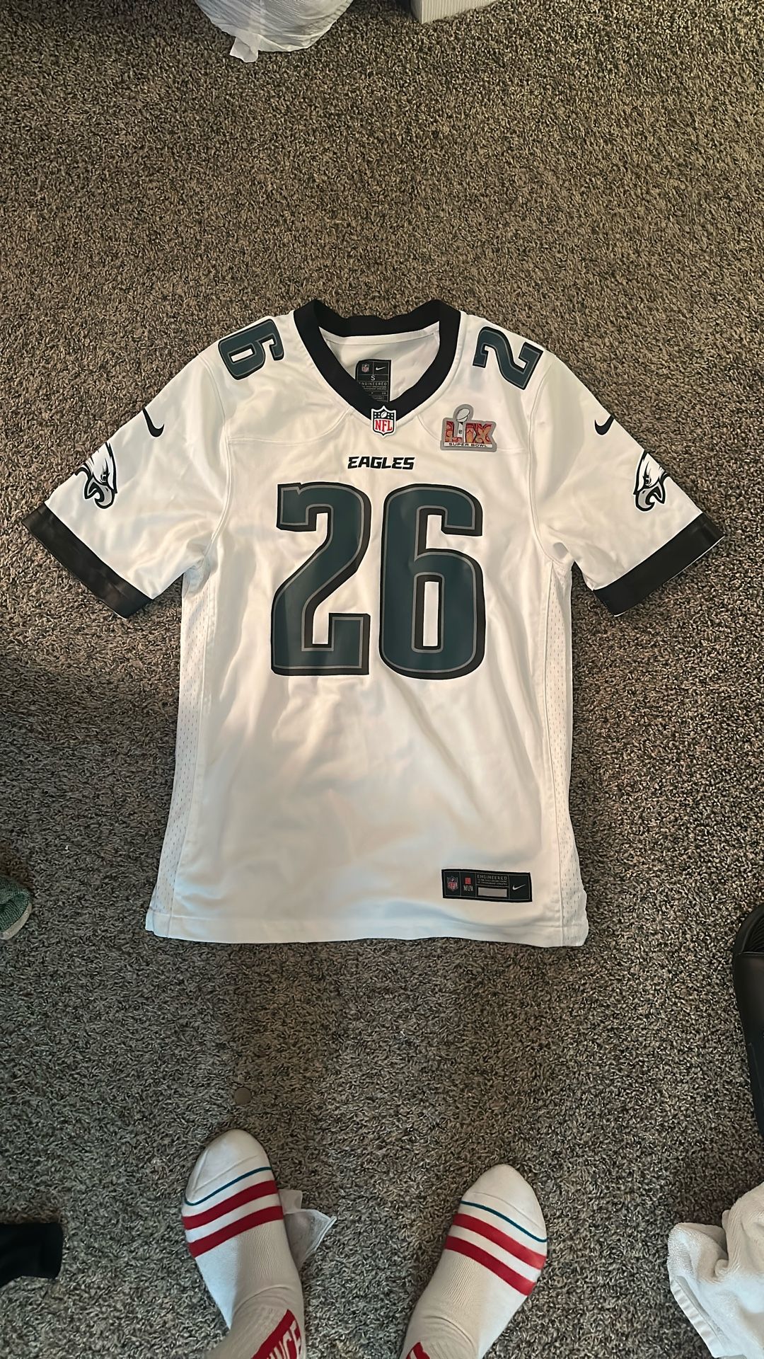 Nike Saquon Barkley Super Bowl patch Jersey