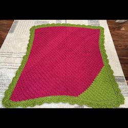 Handmade Watermelon colors afghan