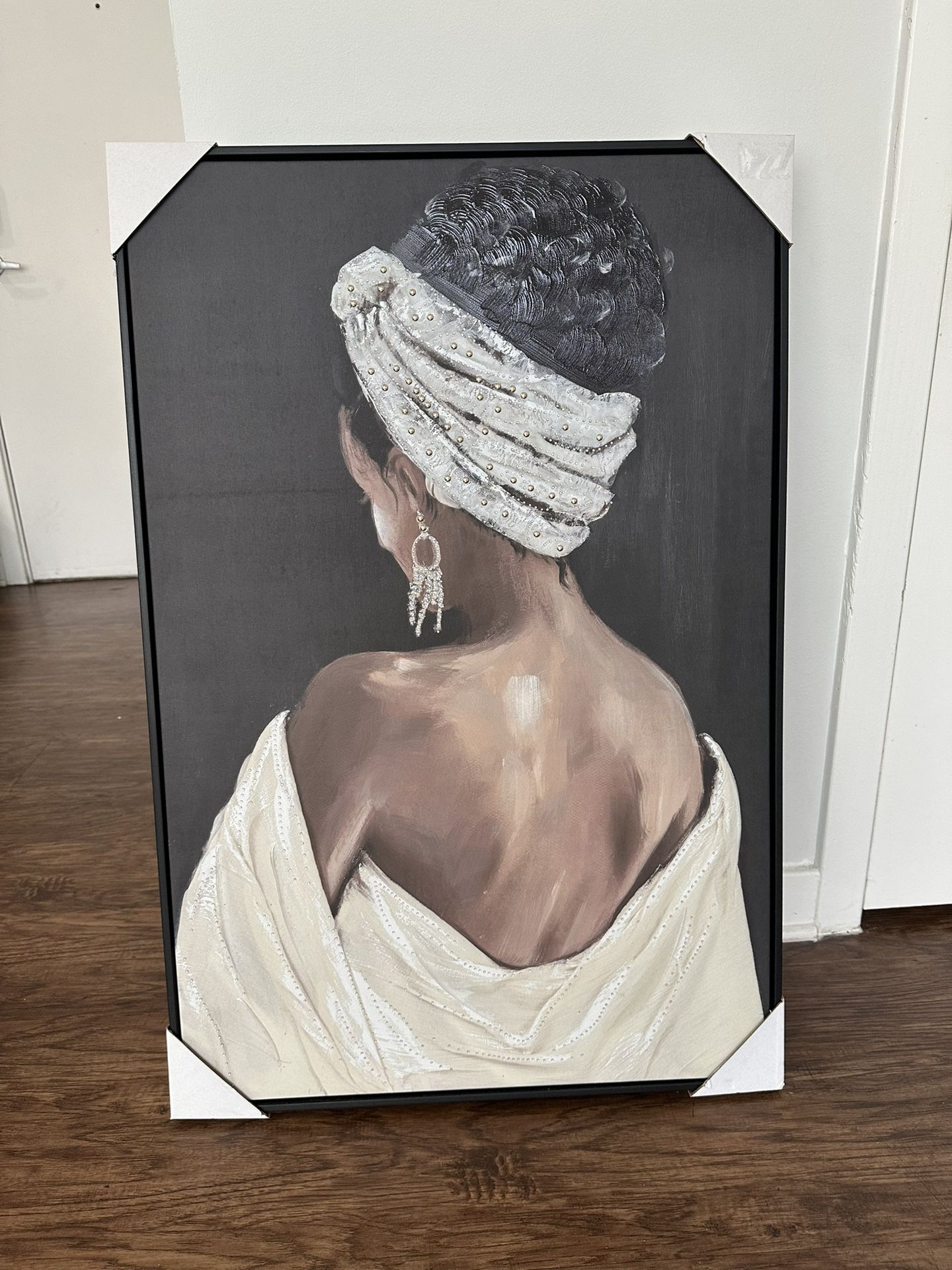 2 Stunning Canvas Paintings – Afro Elegance & Parisian Charm Wall Art