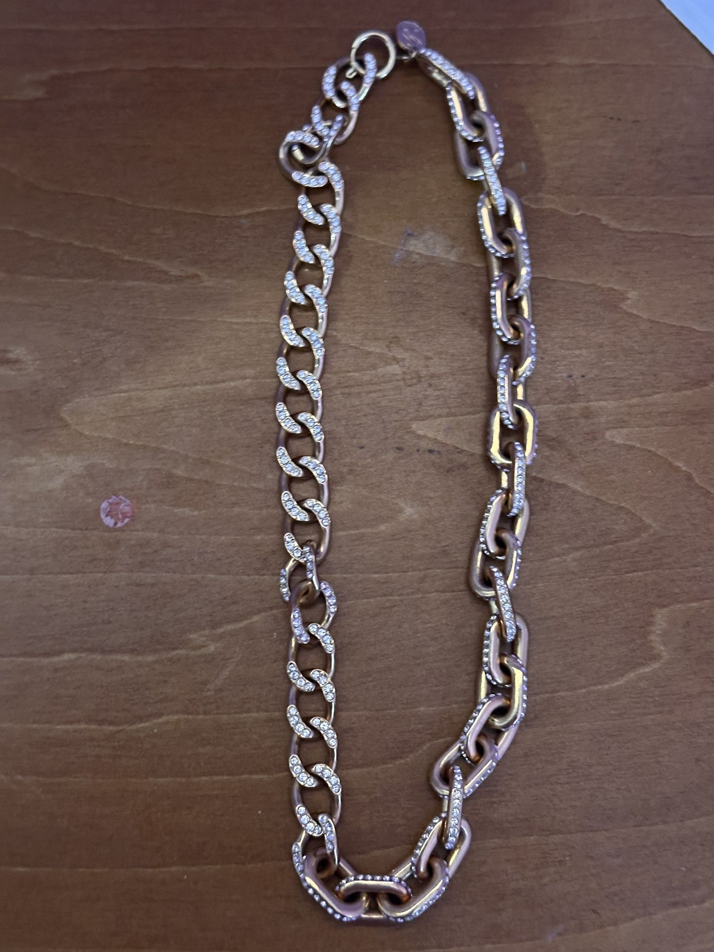  Swarovski diamond gold chain 