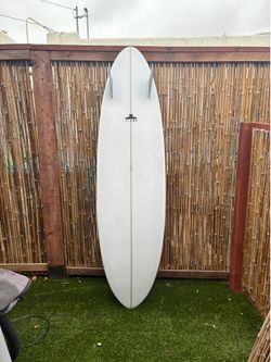 Anvil Midlength surfboard 6’6” 39 liters twin fin - fins included (not channel island lost JS rusty album FireWire machado egg fun board)