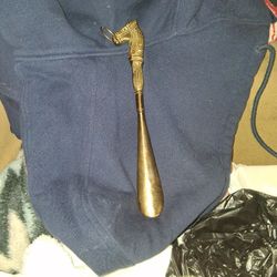 Antique Solid Brass Shoe Horn