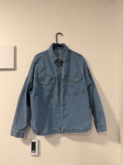 Blue denim button up shirt #denim #shirts