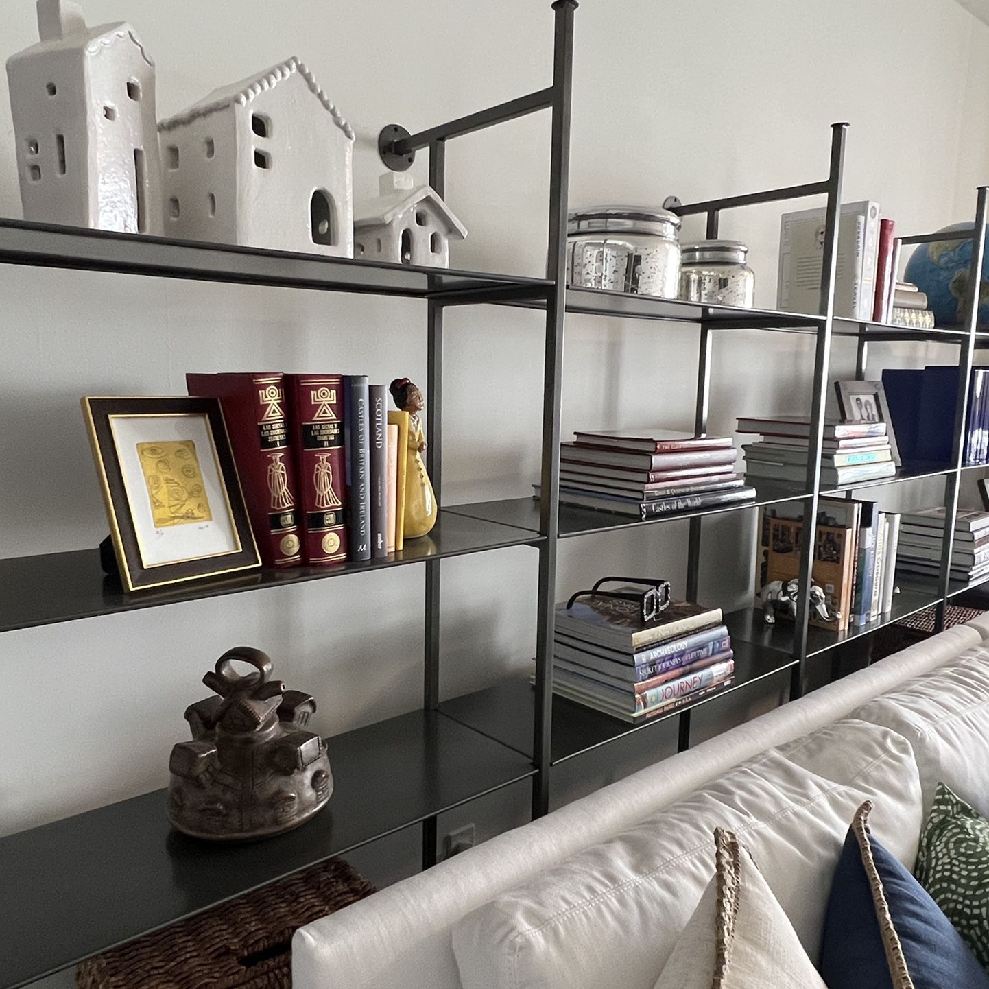 Modern Industrial Chic Metal Bookcase Shelving