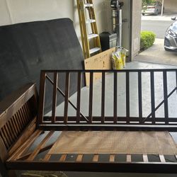 Solid Oak Futon. 