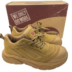Avenger men’s k4 low composite toe suede tan work & safety shoes Size 7 medium 