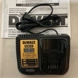 DeWalt. 12V/20V MAX Lithium Ion  Battery Charger. DCB115.